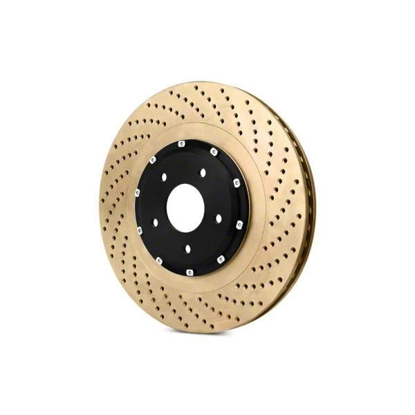 StopTech 2-Piece Zinc Coated AeroRotor and Hat Drilled Rotor; Front Passenger Side (06-13 Corvette C6 427, Grand Sport, Z06 w/o Z07 Brake Package)