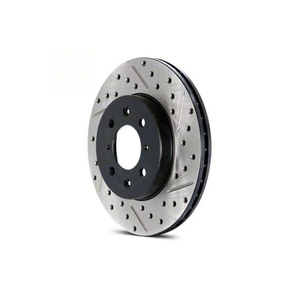 StopTech Sport Drilled and Slotted Rotor; Front Passenger Side (14-19 Corvette C7 Stingray w/ Standard JL9 Brake Package)
