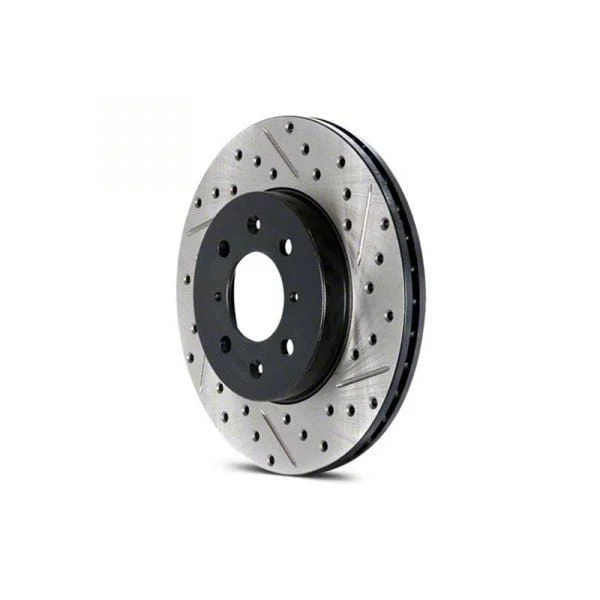 StopTech Sport Drilled and Slotted Rotor; Rear Passenger Side (14-19 Corvette C7 Stingray w/ Standard JL9 Brake Package)