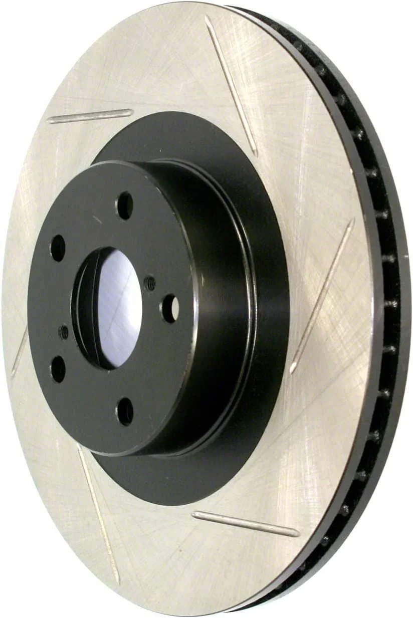 StopTech Sport Slotted Rotor; Front Passenger Side (14-19 Corvette C7 Stingray w/ Standard JL9 Brake Package)