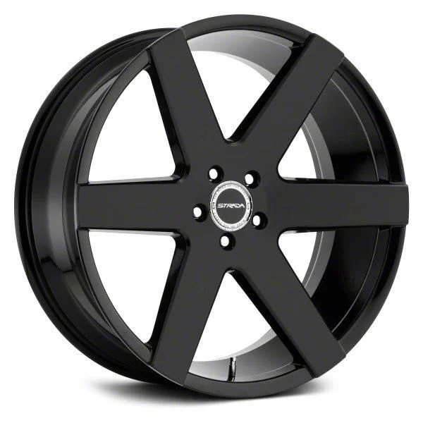 Strada Coda All Gloss Black 6-Lug Wheel; 20x8.5; 30mm Offset (15-20 Tahoe)