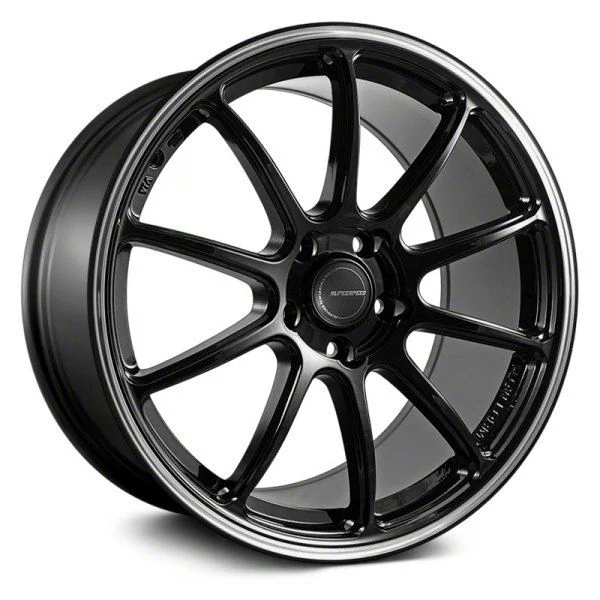 Superspeed Wheels RF03RR Gloss Black Machined Wheel; 18x9.5; 38mm Offset (05-09 Mustang GT, V6)
