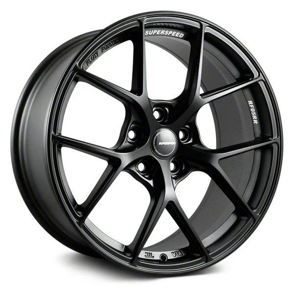 Superspeed Wheels RF05RR Matte Black Wheel; 18x10.5; 25mm Offset (10-15 Camaro LS, LT)