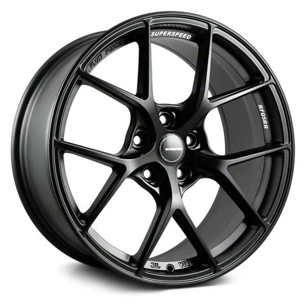 Superspeed Wheels RF05RR Matte Black Wheel; 18x9.5; 38mm Offset (10-15 Camaro LS, LT)