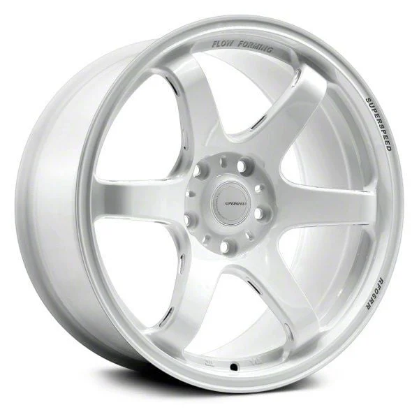 Superspeed Wheels RF06RR Full Paint Speed White Wheel; 18x9.5; 38mm Offset (10-15 Camaro LS, LT)