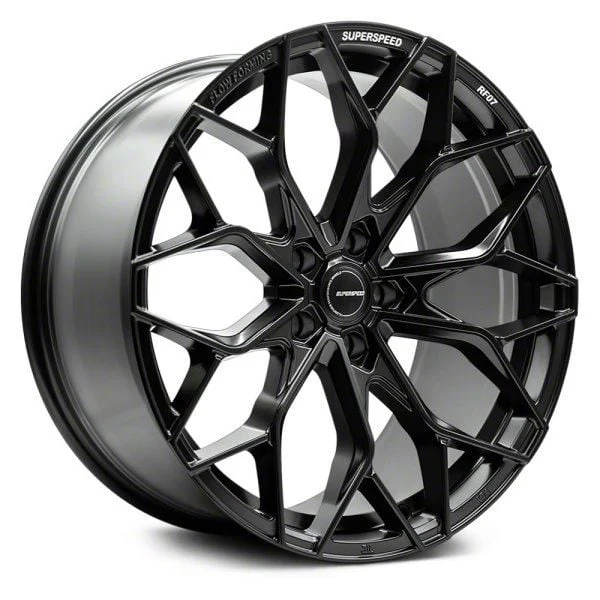 Superspeed Wheels RF07 Matte Black Wheel; 20x9; 35mm Offset (24-26 Mustang)