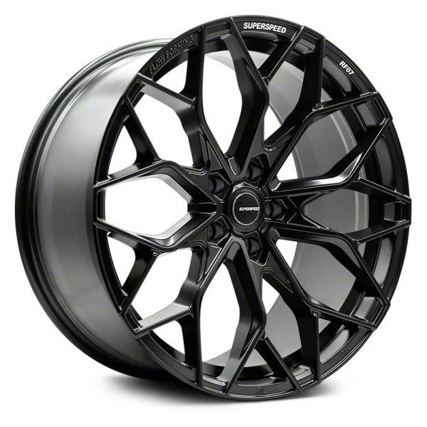 Superspeed Wheels RF07 Matte Black Wheel; 20x10; 18mm Offset (08-23 RWD Challenger, Excluding Widebody)
