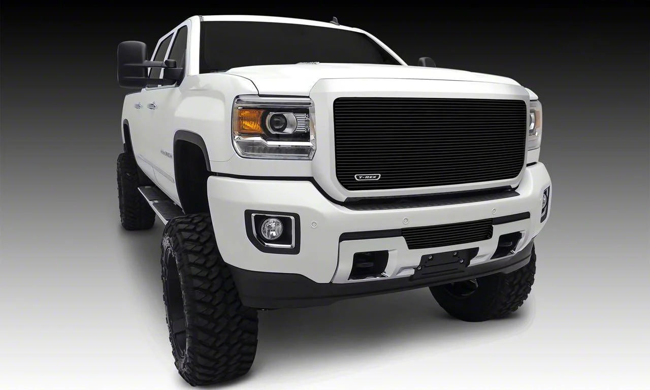 T-REX Grilles Billet Series Lower Bumper Grille Insert; Black (15-19 Sierra 3500 HD)