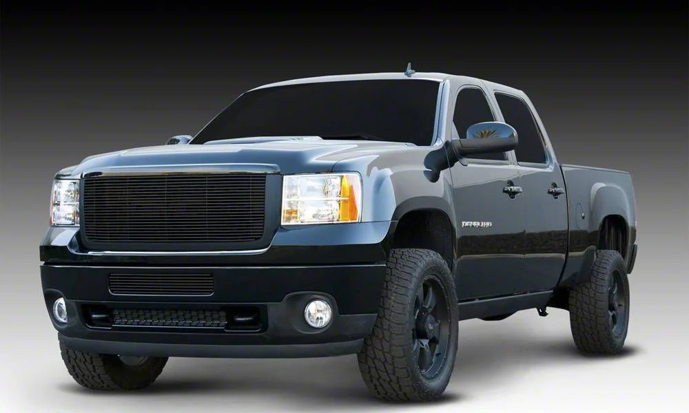 T-REX Grilles Billet Series Upper Grille Insert; Black (11-14 Sierra 3500 HD, Excluding Denali)
