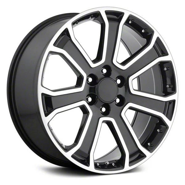 OE Revolution G-06 Gloss Black Milled 6-Lug Wheel; 22x9; 31mm Offset (21-26 Tahoe)
