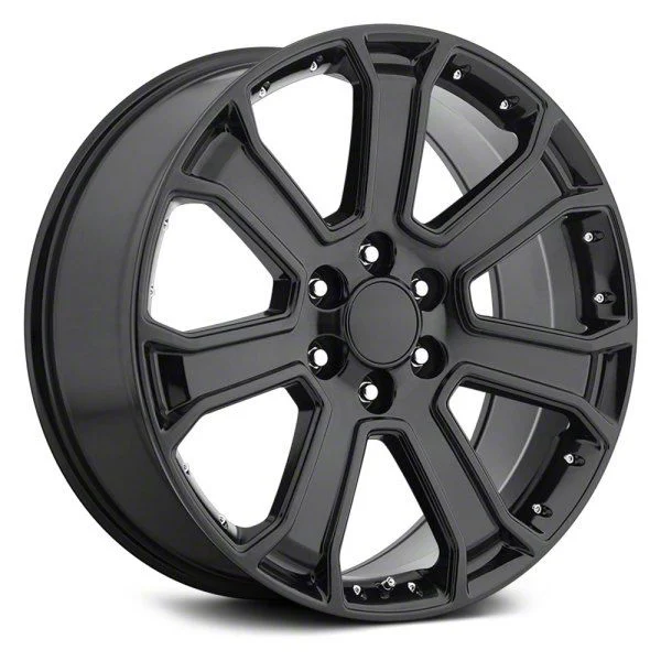 OE Revolution G-06 Gloss Black 6-Lug Wheel; 22x9; 31mm Offset (21-26 Tahoe)
