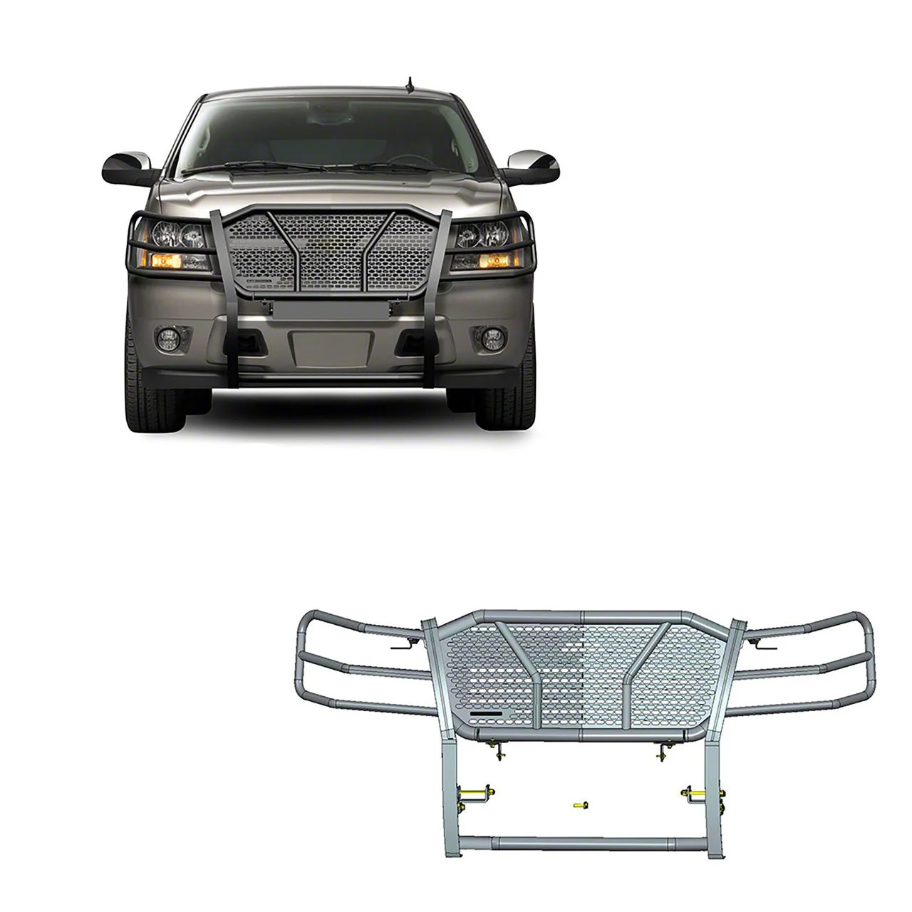 Rugged Grille Guard; Black (07-14 Tahoe)