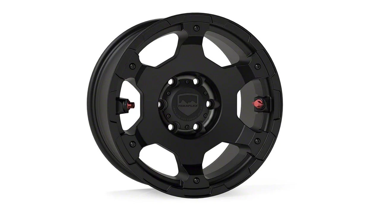 Teraflex Nomad Off-Road Deluxe Metallic Black 6-Lug Wheel; 17x8.5; 0mm Offset (21-26 Tahoe)