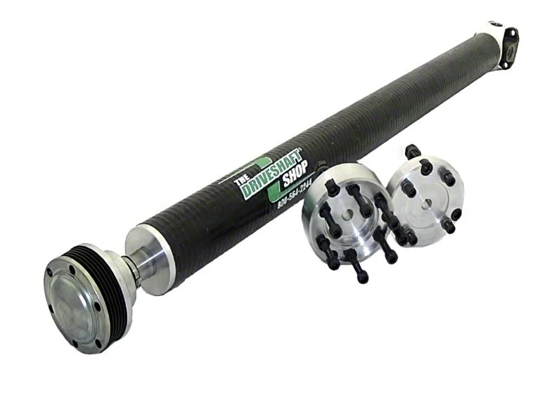 The Driveshaft Shop 3.80-Inch Carbon Fiber One Piece Driveshaft with 3-Bolt Transmission Flange (08-14 Challenger w/ SRT Hellcat Rear Differential Conversion)