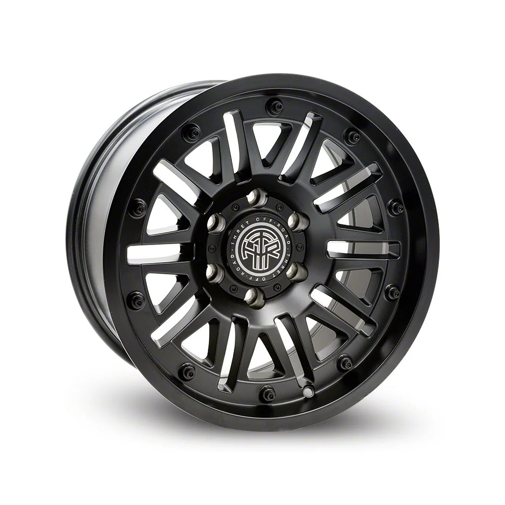 Thret Offroad Storm Satin Black 6-Lug Wheel; 20x9; 0mm Offset (19-26 Sierra 1500)
