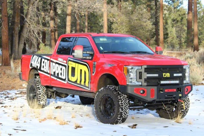 TJM Frontier Heavy Duty Front Bumper; Black (17-19 F-350 Super Duty)