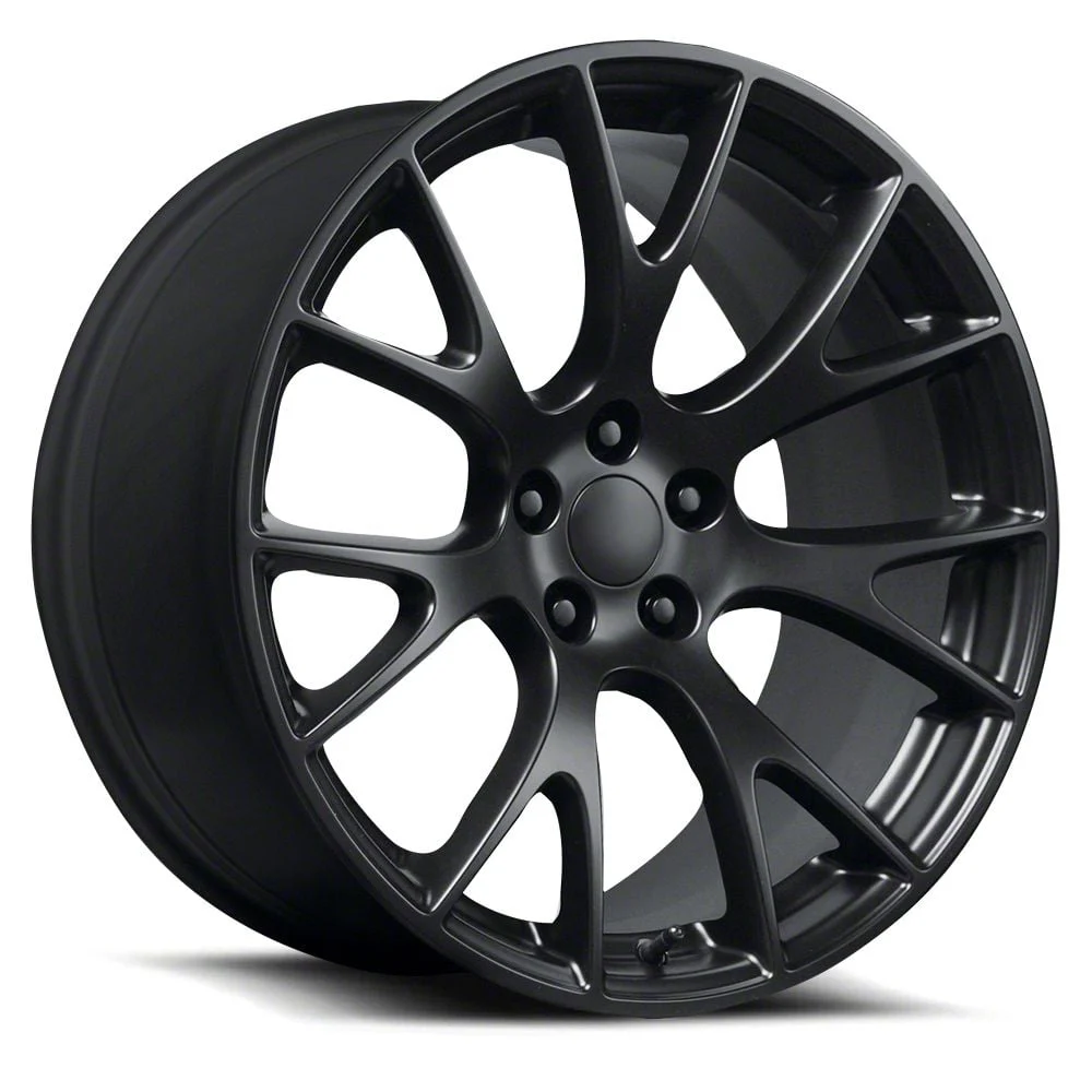 Hellcat Satin Black Wheel; 20x9.5; 18mm Offset (06-10 RWD Charger)