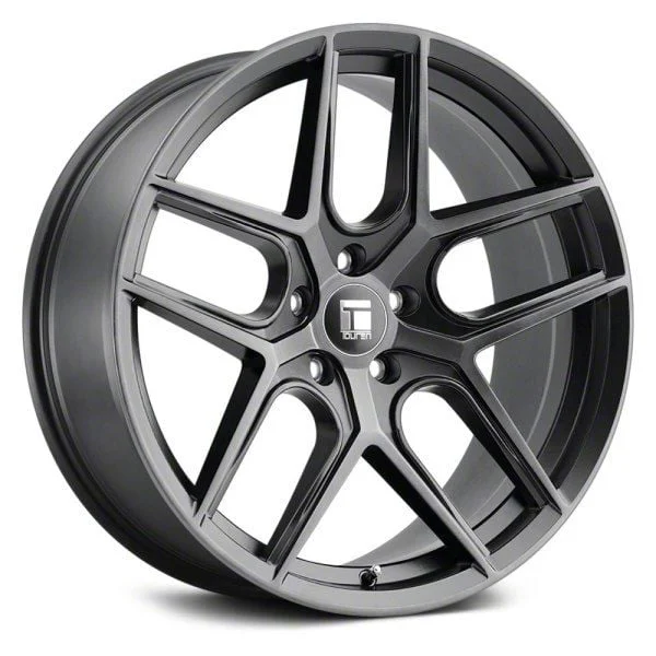 Touren TR79 Brushed Matte Black with Dark Tint Wheel; 17x8; 35mm Offset (10-14 Mustang GT w/o Performance Pack, V6)
