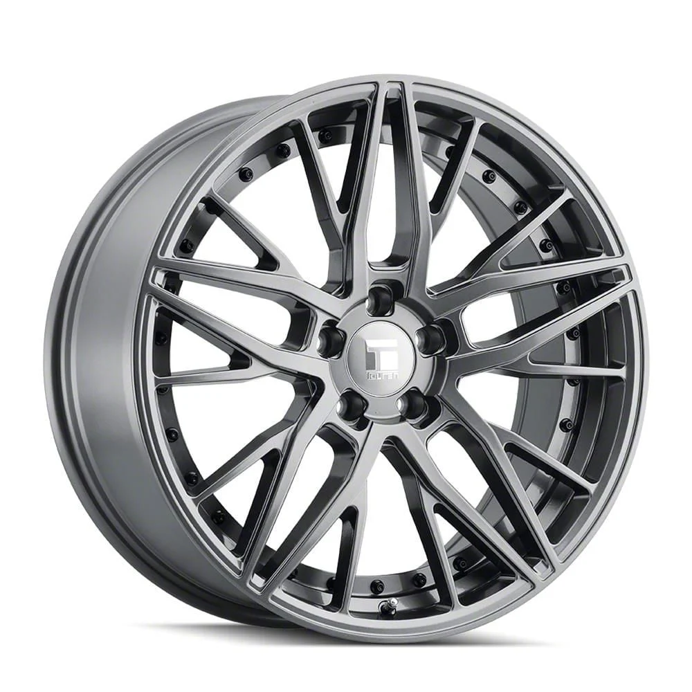 Touren TR92 Gloss Graphite Machined Wheel; 20x9; 35mm Offset (10-14 Mustang)