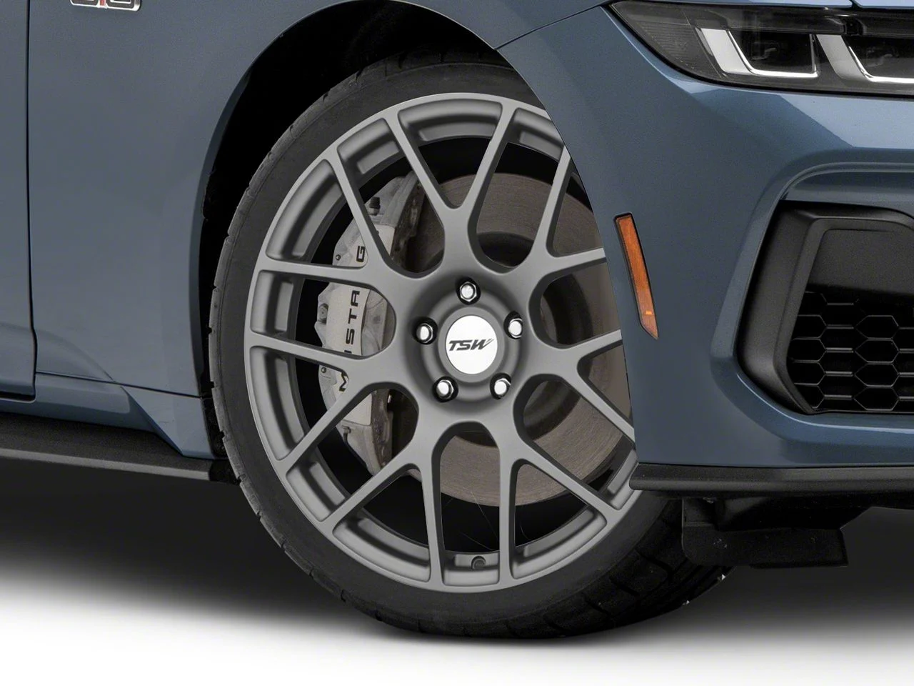TSW Nurburgring Matte Gunmetal Wheel; 20x8.5; 40mm Offset (24-26 Mustang)