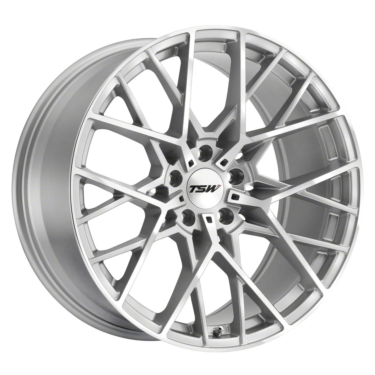 TSW Sebring Silver Wheel; Rear Only; 20x10; 40mm Offset (24-26 Mustang)