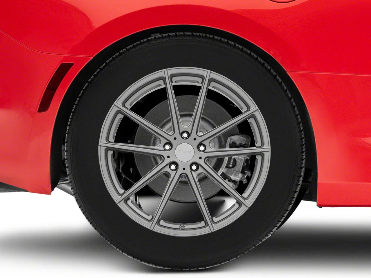 TSW Bathurst Gloss Gunmetal Wheel; Rear Only; 18x10.5; 27mm Offset (16-24 Camaro LS, LT)