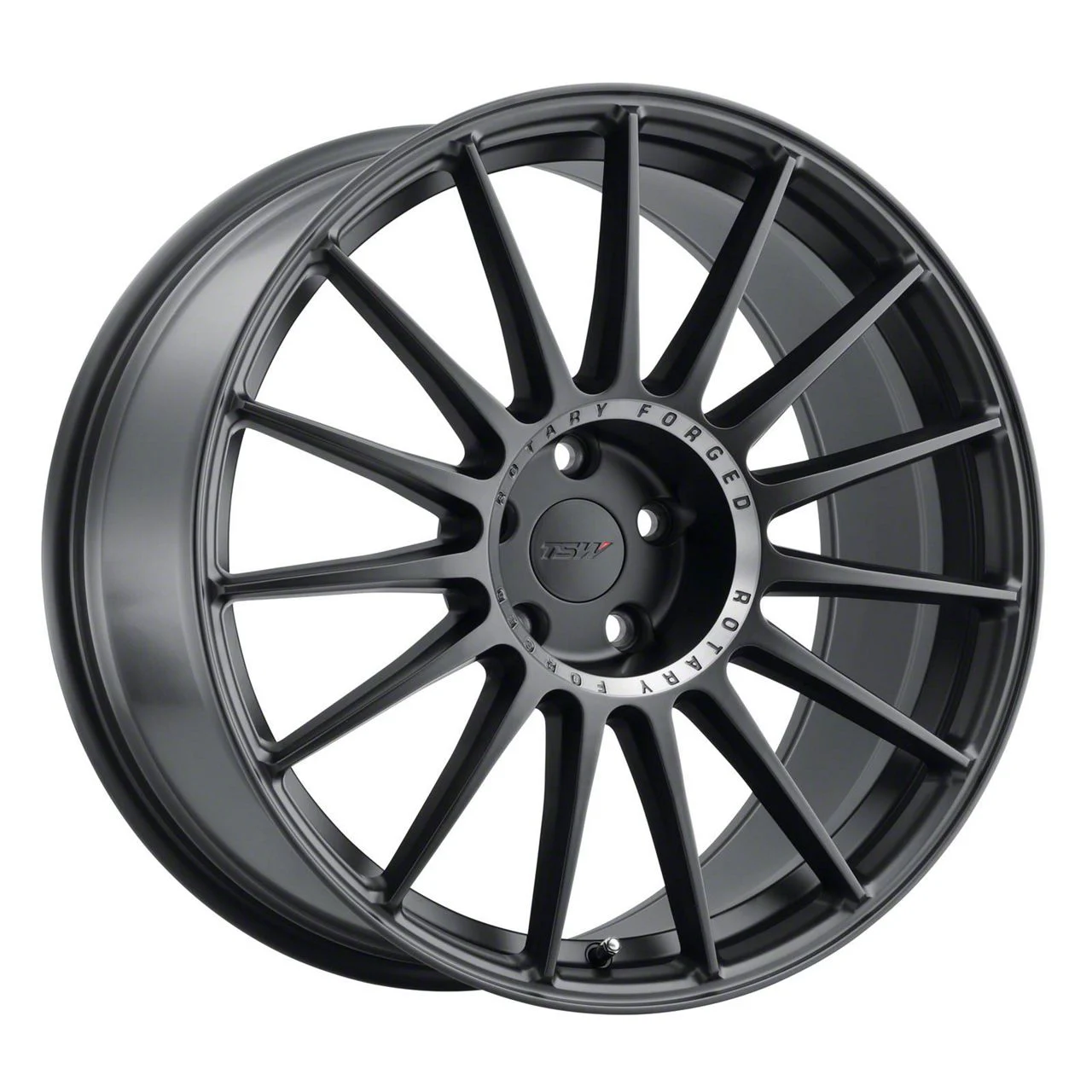 TSW Paddock Semi Gloss Black with Machined Tinted Ring Wheel; 18x8.5; 40mm Offset (21-26 Mustang Mach-E, Excluding GT)