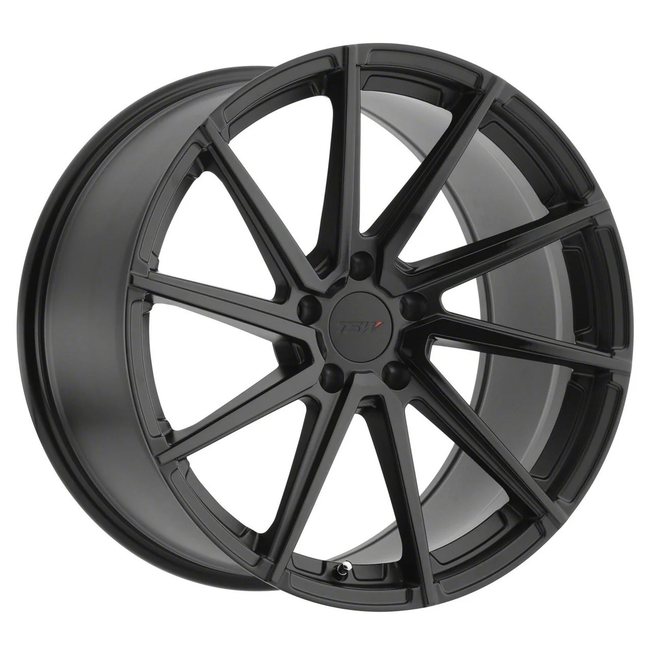 TSW Watkins Double Black Wheel; Right Directional; 18x8.5; 42mm Offset (21-26 Mustang Mach-E, Excluding GT)
