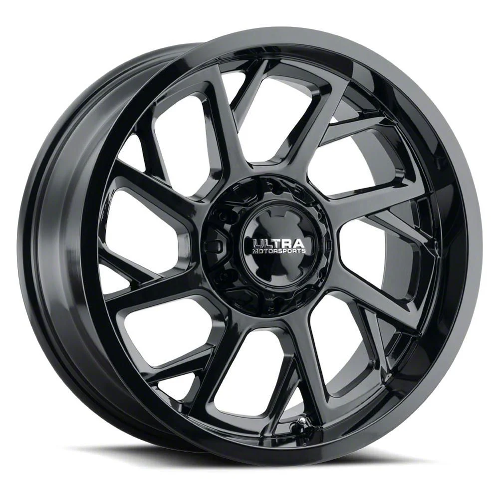 Ultra Wheels Patriot Gloss Black 6-Lug Wheel; 20x9; 18mm Offset (07-13 Sierra 1500)