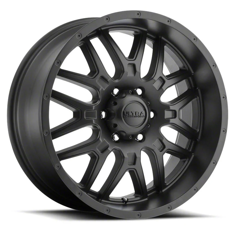 Ultra Wheels Hunter Satin Black 6-Lug Wheel; 18x9; -12mm Offset (14-18 Sierra 1500)