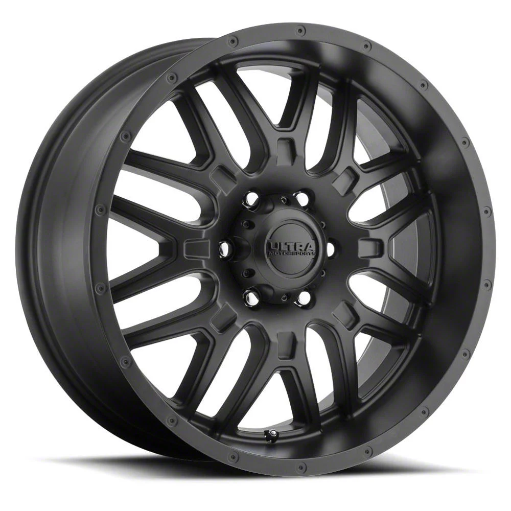 Ultra Wheels Hunter Satin Black 6-Lug Wheel; 18x9; 18mm Offset (14-18 Sierra 1500)