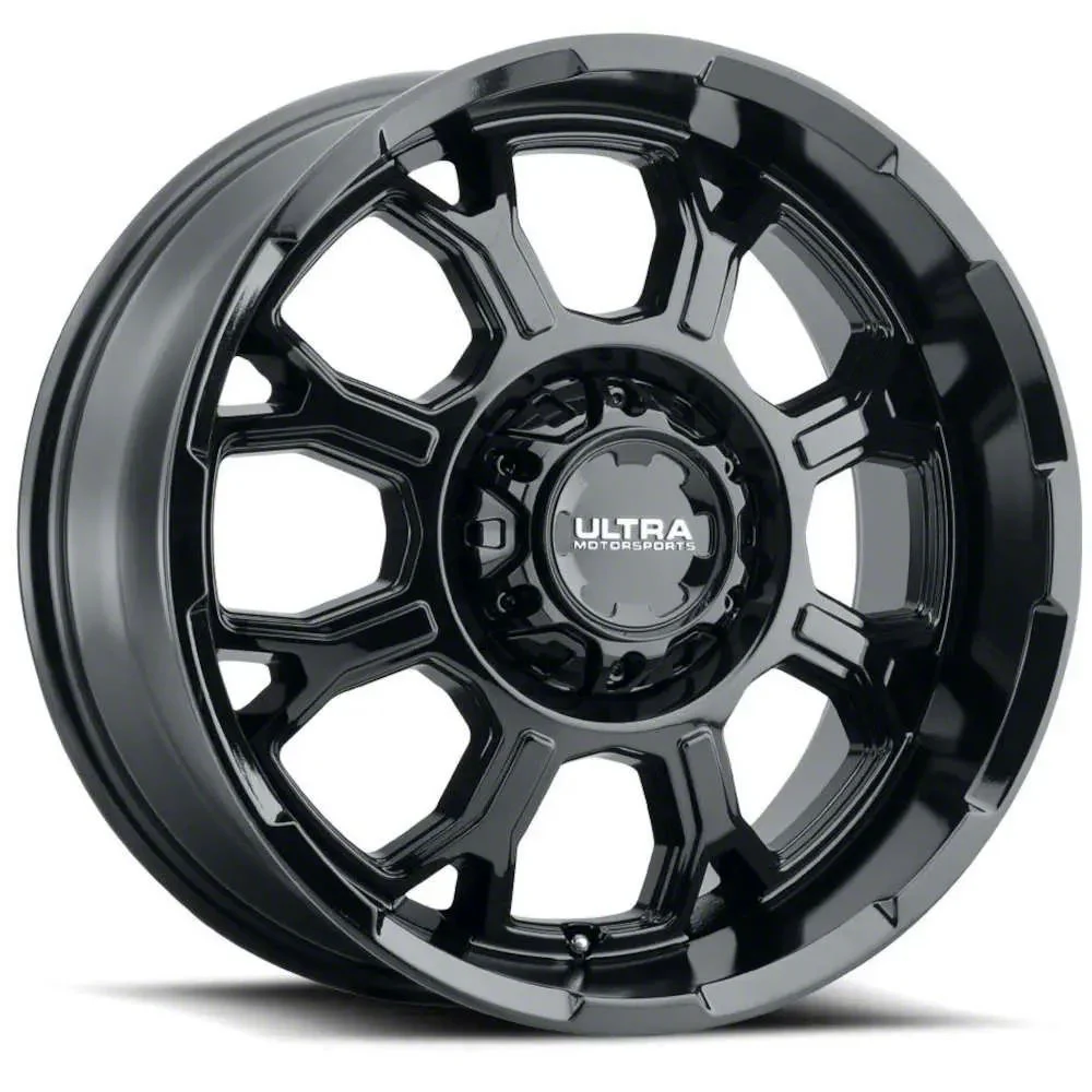 Ultra Wheels Commander Gloss Black 6-Lug Wheel; 17x9; 18mm Offset (19-23 Ranger)