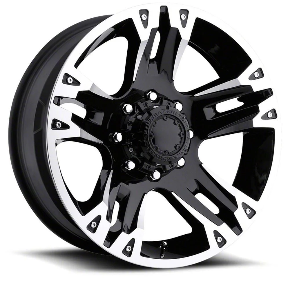 Ultra Wheels Maverick Gloss Black Machined 6-Lug Wheel; 18x9; 12mm Offset (19-23 Ranger)