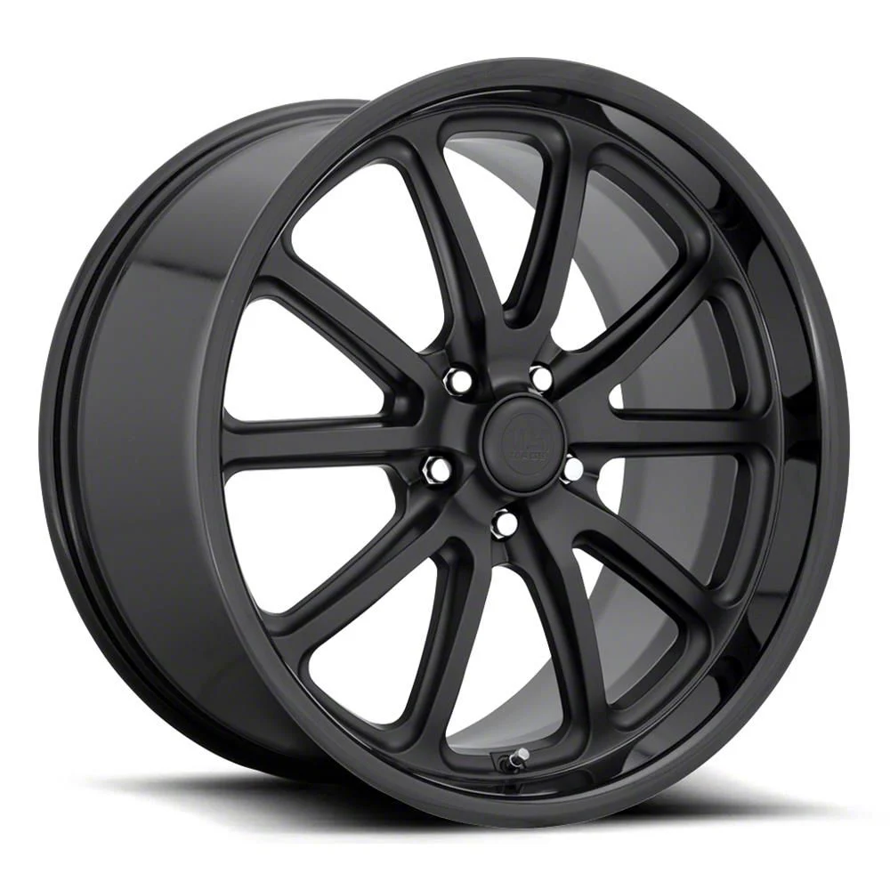US Mag Rambler Gloss Black Matte Black Wheel; Rear Only; 20x10.5; 20mm Offset (06-10 RWD Charger)
