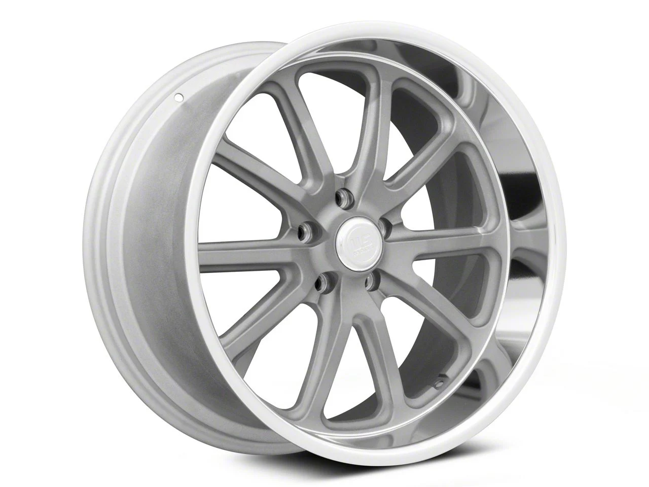 US Mag Rambler Matte Gunmetal Machined Wheel; 20x8.5; 15mm Offset (06-10 RWD Charger)
