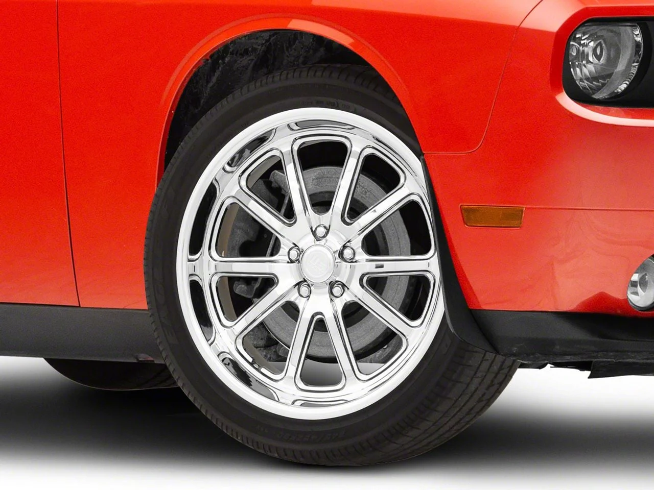 US Mag Rambler Chrome Wheel; 20x8.5; 15mm Offset (08-23 RWD Challenger, Excluding Widebody)
