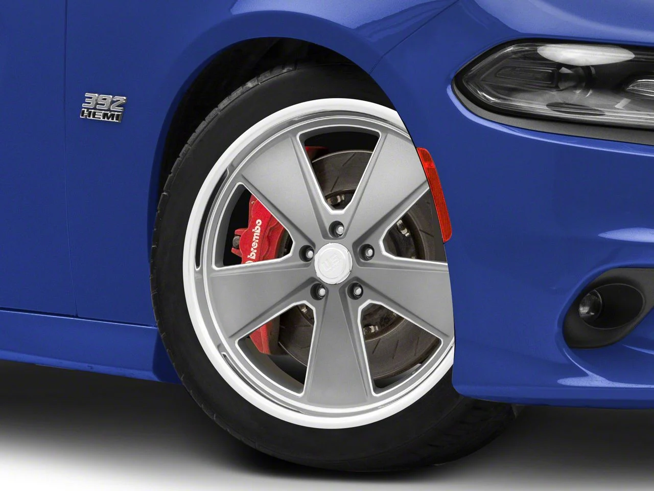 US Mag Roadster Matte Gunmetal Machined Wheel; 20x9; 18mm Offset (11-23 RWD Charger, Excluding Widebody)