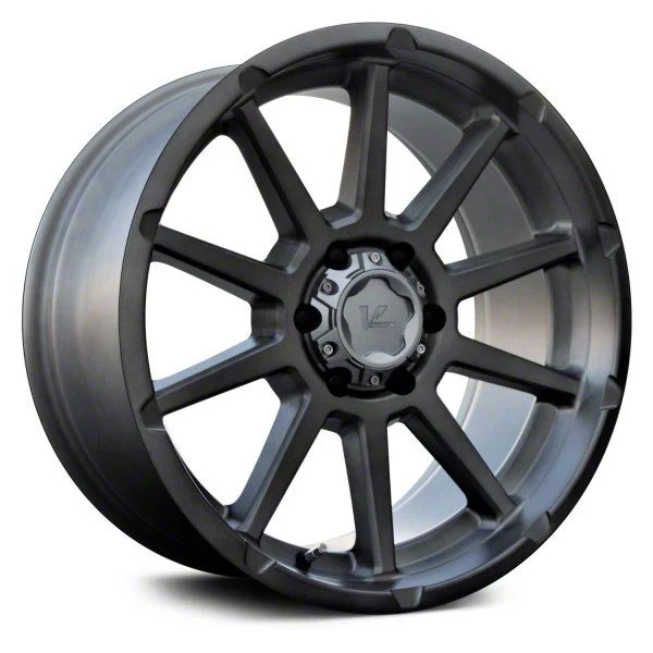 V-Rock Off-Road Wheels Tactical Brushed with Dark Tint 6-Lug Wheel; 17x9.5; 20mm Offset (19-23 Ranger)