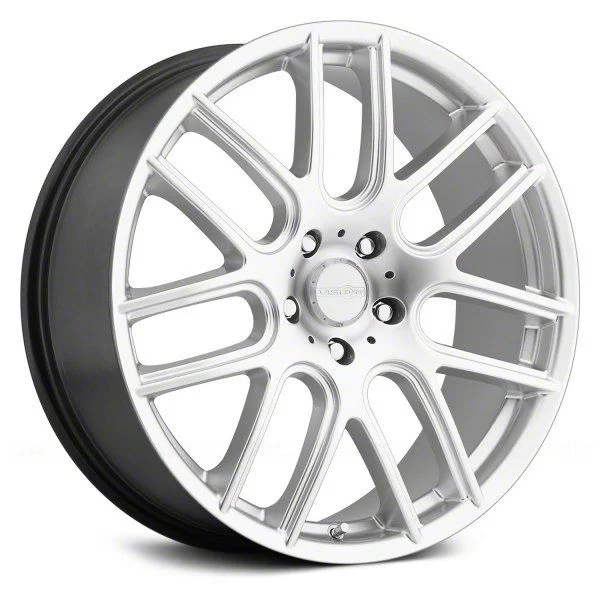 Cross Hyper Silver Wheel; 18x8; 40mm Offset (05-09 Mustang GT, V6)