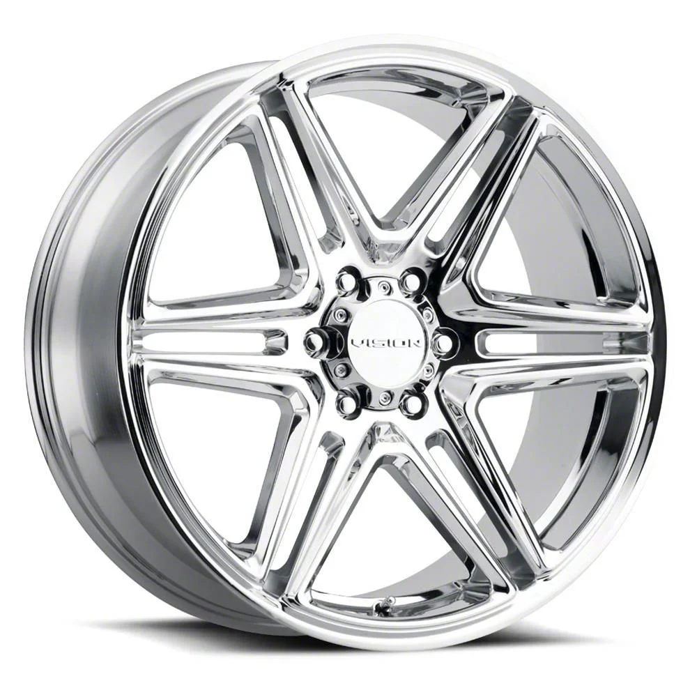 Wedge Chrome Wheel; 20x9; 15mm Offset (06-10 RWD Charger)
