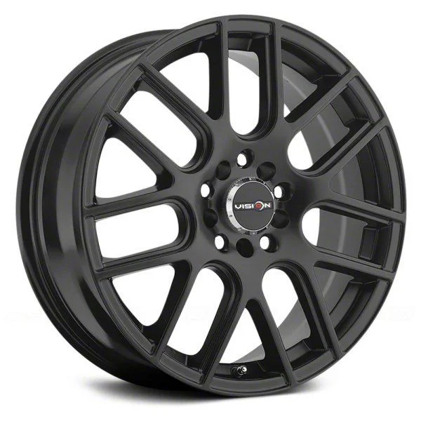 Cross Matte Black Wheel; 18x8; 40mm Offset (10-14 Mustang GT w/o Performance Pack, V6)