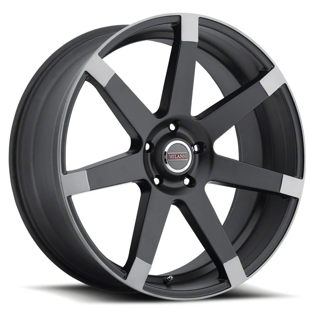 Sultan Matte Black with Anthracite Spoke Wheel; 22x9.5; 15mm Offset (11-23 RWD Charger, Excluding Widebody)