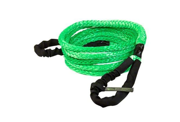 VooDoo Offroad 2.0 Santeria Series 3/4-Inch x 20-Foot Kinetic Recovery Rope with Rope Bag; Green