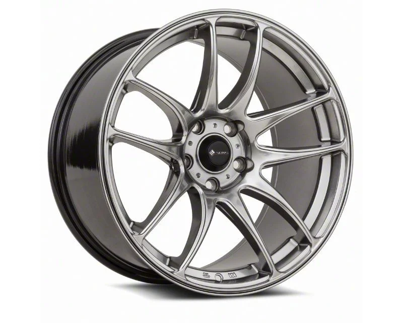 Vors TR4 Hyper Black Wheel; Rear Only; 19x10.5; 22mm Offset (08-23 RWD Challenger, Excluding Widebody)