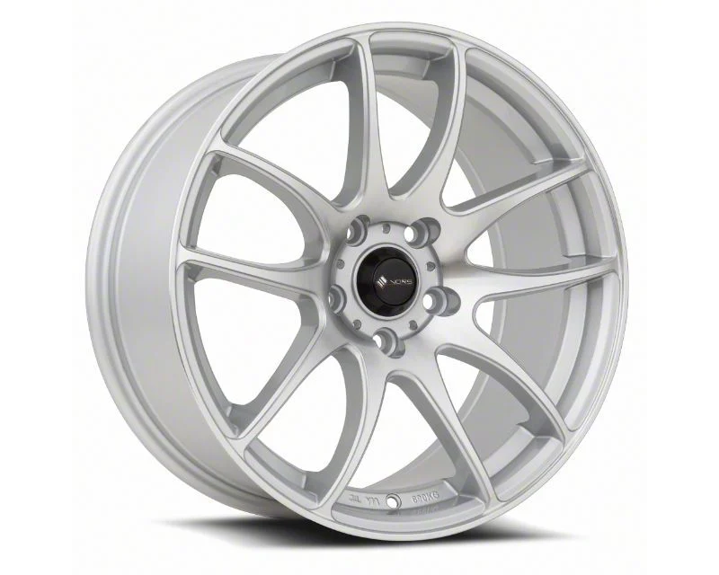 Vors TR4 Silver Machine Wheel; 19x8.5; 35mm Offset (08-23 RWD Challenger, Excluding Widebody)