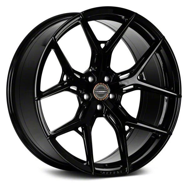 Vossen HF-5 Gloss Black Wheel; Rear Only; 20x11; 22mm Offset (11-23 RWD Charger, Excluding Widebody)