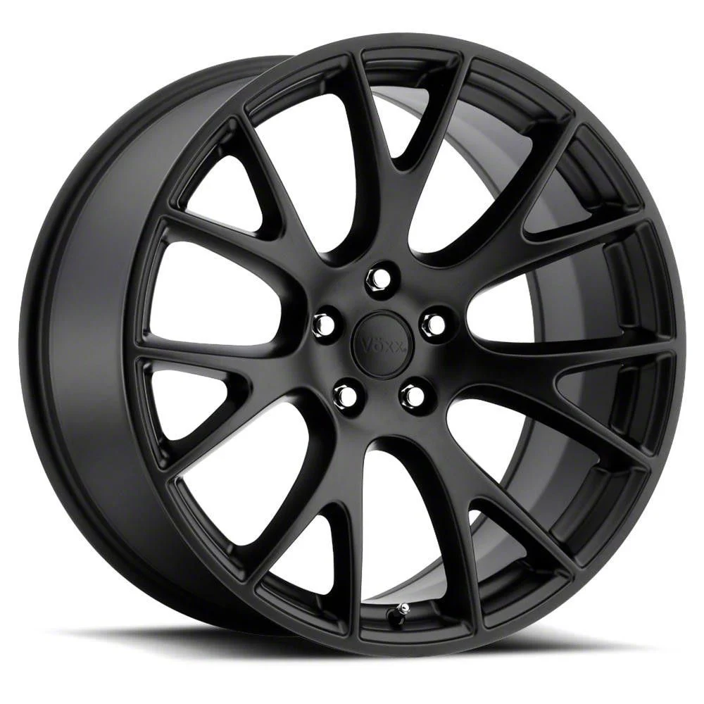 Hellcat Style Gloss Black Wheel; Rear Only; 20x10.5; 25mm Offset (11-23 RWD Charger, Excluding Widebody)