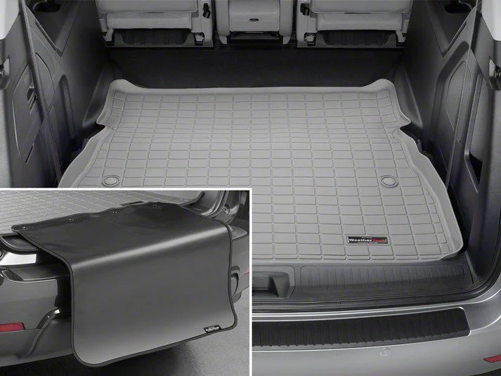 Weathertech DigitalFit Cargo Liner with Bumper Protector; Gray (21-26 Mustang Mach-E)