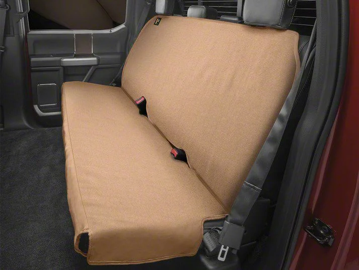 Weathertech Second Row Seat Protector; Tan (21-26 Mustang Mach-E)