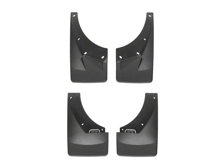 Weathertech No-Drill Mud Flaps; Front and Rear; Black (07-14 Tahoe LT w/o OE Fender Flares & Power Retractable Running Boards, Excluding Hybrid)